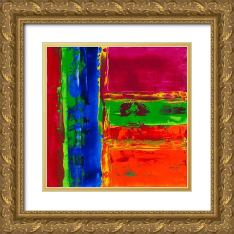 ete indien Gold Ornate Wood Framed Art Print with Double Matting by MAXWELL