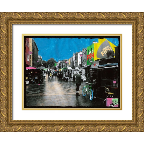 Fish and Crepes Gold Ornate Wood Framed Art Print with Double Matting by Simonutti, Riccardo