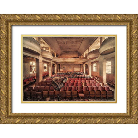 The Show is over Gold Ornate Wood Framed Art Print with Double Matting by Haker, Matthias