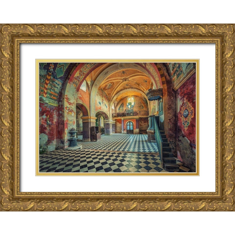 The Colors Remain Gold Ornate Wood Framed Art Print with Double Matting by Haker, Matthias