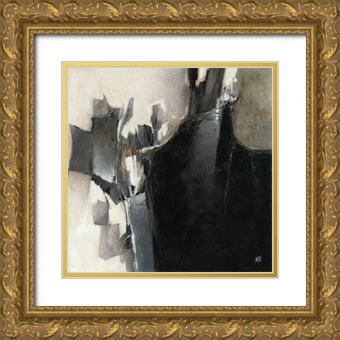 Clair obscur Gold Ornate Wood Framed Art Print with Double Matting by Marchi
