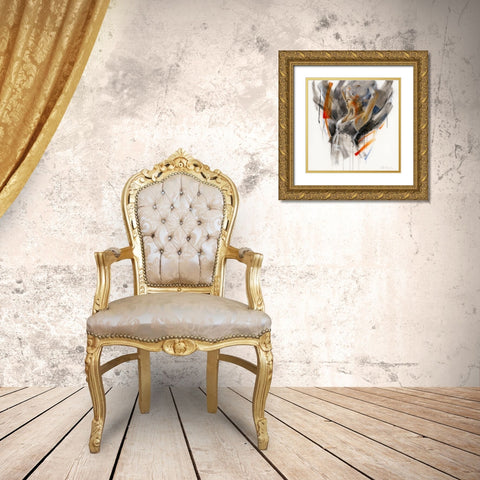 Modest III Gold Ornate Wood Framed Art Print with Double Matting by Meijering, Kitty