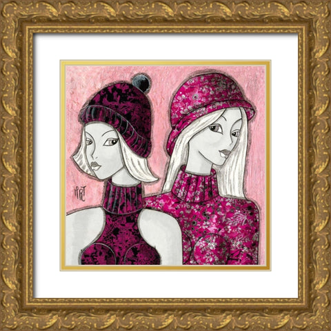 Fachees Gold Ornate Wood Framed Art Print with Double Matting by MIROTA
