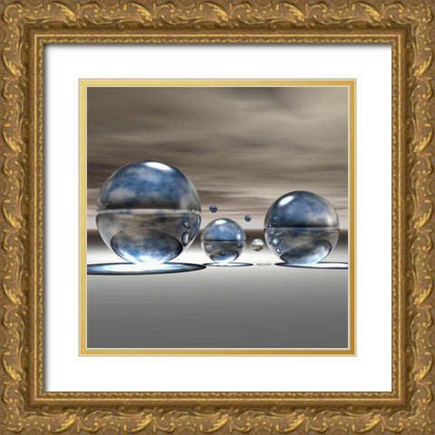 Imagination I Gold Ornate Wood Framed Art Print with Double Matting by Hillert, Peter