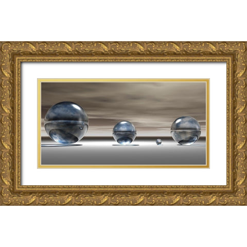 Imagination III Gold Ornate Wood Framed Art Print with Double Matting by Hillert, Peter