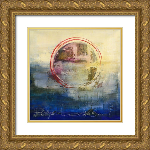 Aqui te amo V Gold Ornate Wood Framed Art Print with Double Matting by Leys, Gemma