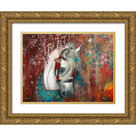 Andalusia Gold Ornate Wood Framed Art Print with Double Matting by Maugeri, Valerie