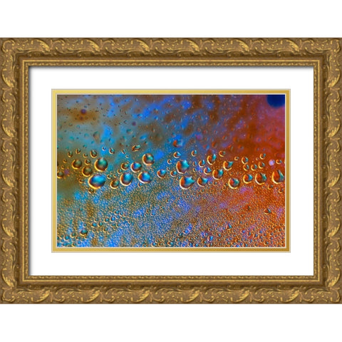 Droping Caravan Gold Ornate Wood Framed Art Print with Double Matting by NUPHO