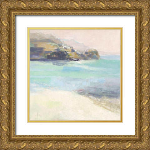 Rivage Corse Gold Ornate Wood Framed Art Print with Double Matting by Parise, Chantal