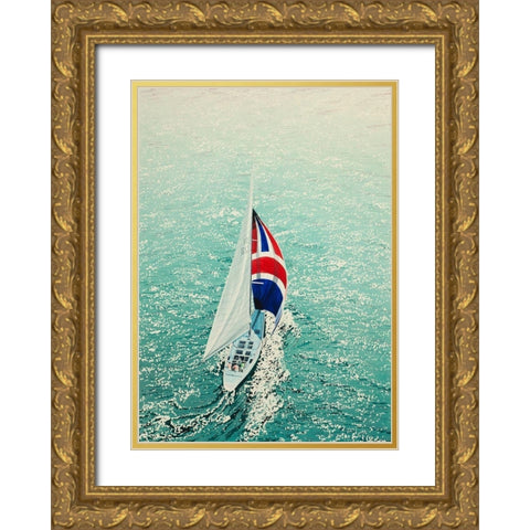 Summer s Dream Gold Ornate Wood Framed Art Print with Double Matting by Black, Karl