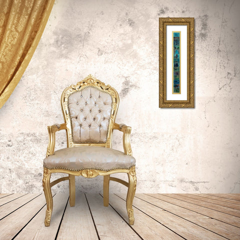 Untitled II Gold Ornate Wood Framed Art Print with Double Matting by Fahar