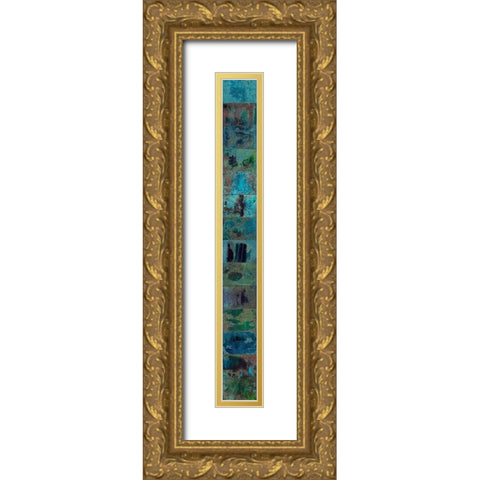 Untitled II Gold Ornate Wood Framed Art Print with Double Matting by Fahar