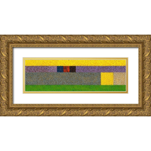 Untitled IX Gold Ornate Wood Framed Art Print with Double Matting by Fahar