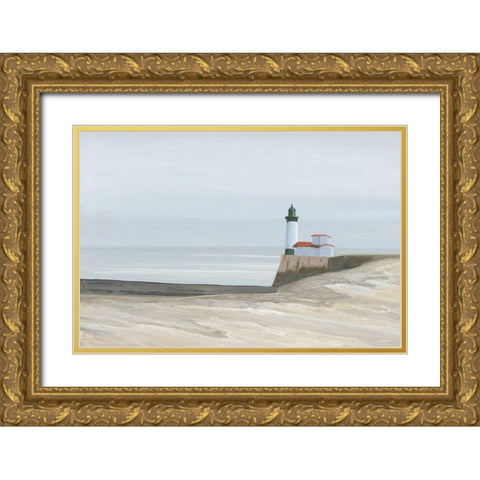Safe harbour Gold Ornate Wood Framed Art Print with Double Matting by Reader, Dawn