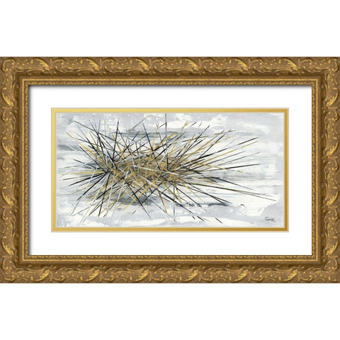 Etincelle Gold Ornate Wood Framed Art Print with Double Matting by Caro-H