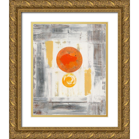 La Vie Gold Ornate Wood Framed Art Print with Double Matting by Caro-H