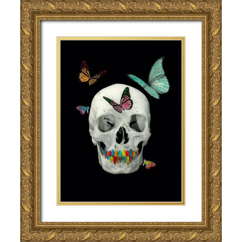 Flying Eddy Gold Ornate Wood Framed Art Print with Double Matting by Simonutti, Riccardo