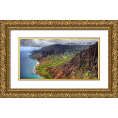 Lost World Gold Ornate Wood Framed Art Print with Double Matting by Terrible, Aurelien