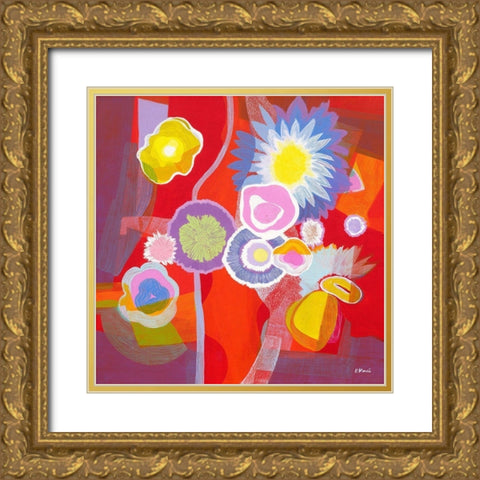 Pop Art I Gold Ornate Wood Framed Art Print with Double Matting by Moune, Pierre