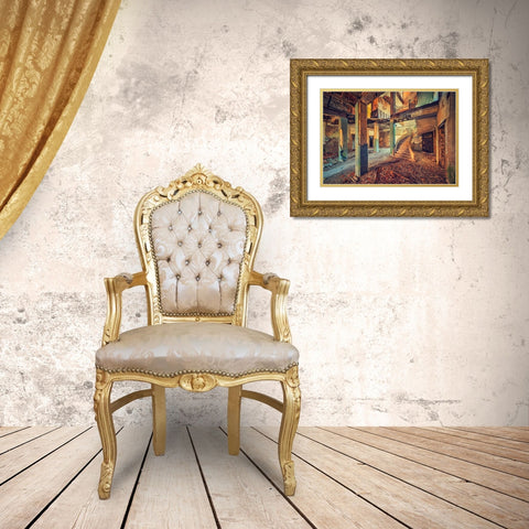 Lobby Gold Ornate Wood Framed Art Print with Double Matting by Haker, Matthias