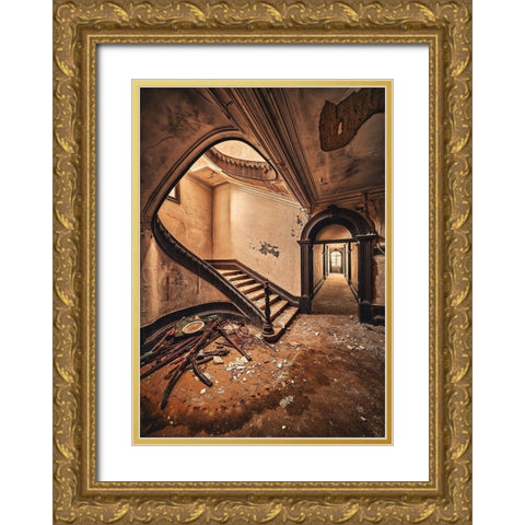 Choises Gold Ornate Wood Framed Art Print with Double Matting by Haker, Matthias