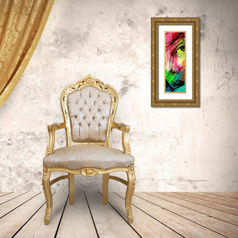 Tina II Gold Ornate Wood Framed Art Print with Double Matting by Lemahieu, Lise