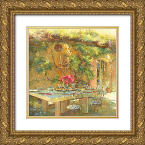 Le goÃ»t du Sud Gold Ornate Wood Framed Art Print with Double Matting by Messely, Johan