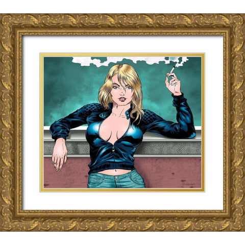 So what? Gold Ornate Wood Framed Art Print with Double Matting by Beaudenon, Thierry