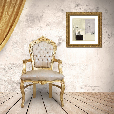 Nature Morte aux Tulips Gold Ornate Wood Framed Art Print with Double Matting by Choisy, Christian