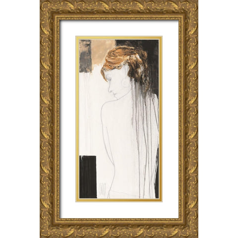Parure Matinale Gold Ornate Wood Framed Art Print with Double Matting by Choisy, Christian