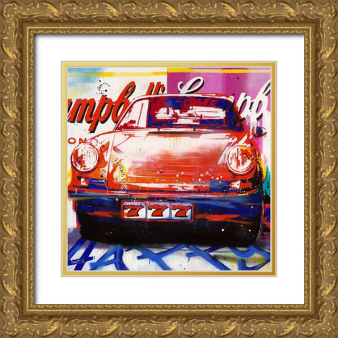 911 Condensed Gold Ornate Wood Framed Art Print with Double Matting by Cornee, Patrick