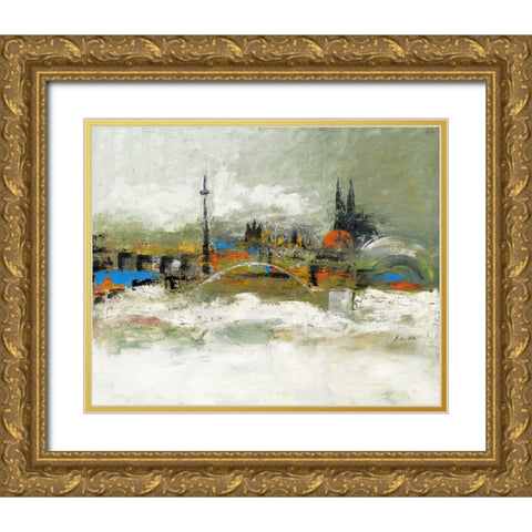 Love Cologne III Gold Ornate Wood Framed Art Print with Double Matting by Arns-Muller, Monika