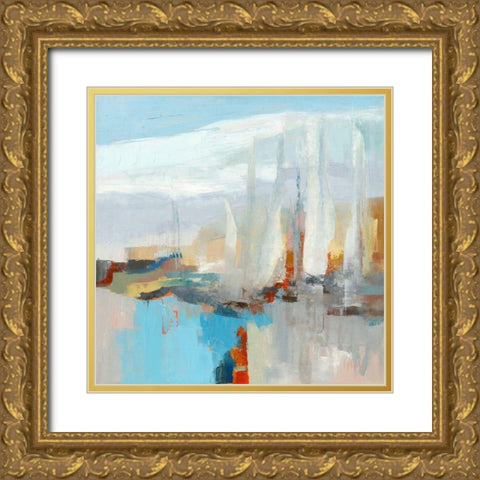 Voiles blanches III Gold Ornate Wood Framed Art Print with Double Matting by Parise, Chantal