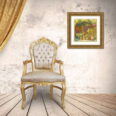 Lumiere d ete Gold Ornate Wood Framed Art Print with Double Matting by Messely, Johan