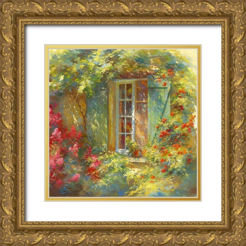 Charme Provencale Gold Ornate Wood Framed Art Print with Double Matting by Messely, Johan