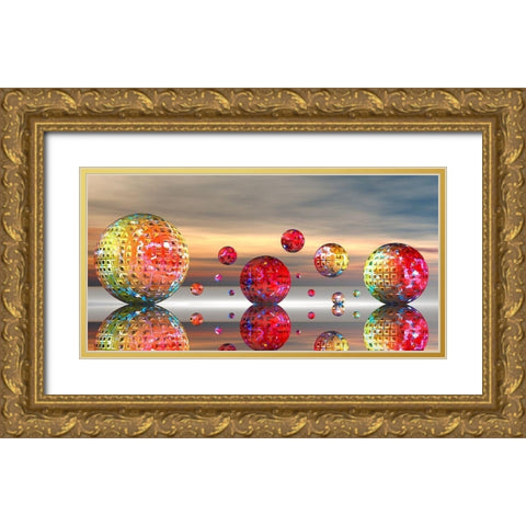 MetroMetal Gold Ornate Wood Framed Art Print with Double Matting by Hillert, Peter