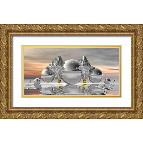Silverhill Gold Ornate Wood Framed Art Print with Double Matting by Hillert, Peter