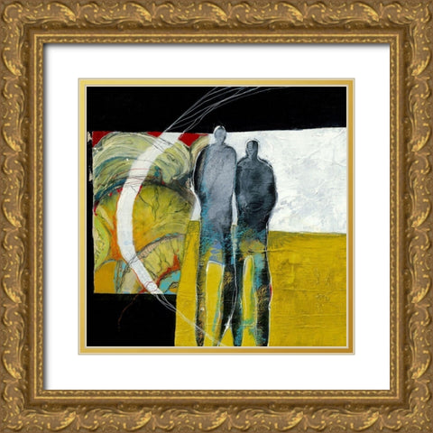Together again I Gold Ornate Wood Framed Art Print with Double Matting by van Ginkel, Marjolijn