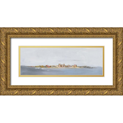 Die Insel Gold Ornate Wood Framed Art Print with Double Matting by Arns-Muller, Monika