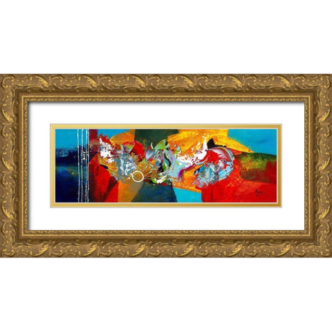 Un monde parfait Gold Ornate Wood Framed Art Print with Double Matting by Jadis