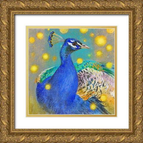 Pfau Gold Ornate Wood Framed Art Print with Double Matting by Botman, Loes