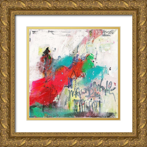 Was Du wolle Gold Ornate Wood Framed Art Print with Double Matting by Reinhold, Thomas F.