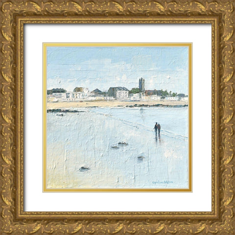Seasides Reflections Gold Ornate Wood Framed Art Print with Double Matting by Atkinson, Caroline