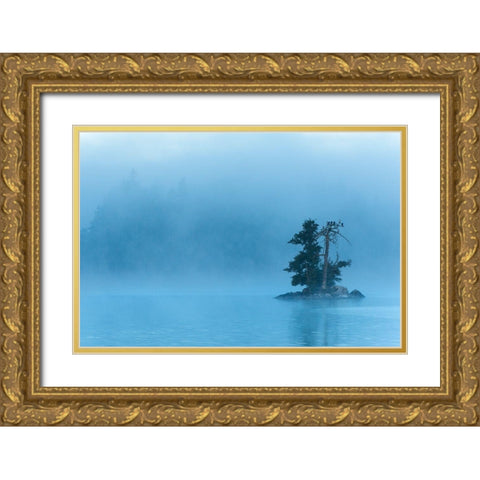 Insel im Klockesjoen Gold Ornate Wood Framed Art Print with Double Matting by Seidel, Leo