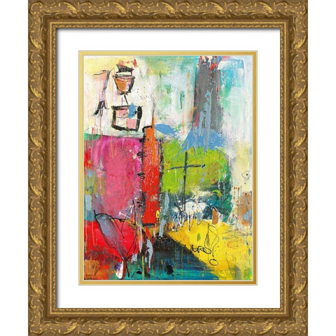 Gluck Gold Ornate Wood Framed Art Print with Double Matting by Reinhold, Thomas F.