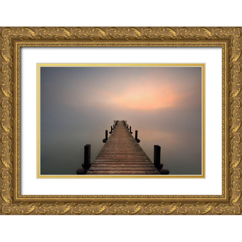 Away Gold Ornate Wood Framed Art Print with Double Matting by Steger, Uwe