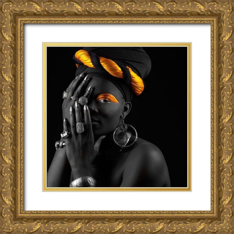 I see you Gold Ornate Wood Framed Art Print with Double Matting by Hillert, Peter