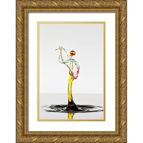 Le guitariste Gold Ornate Wood Framed Art Print with Double Matting by Sanchez, Manuel