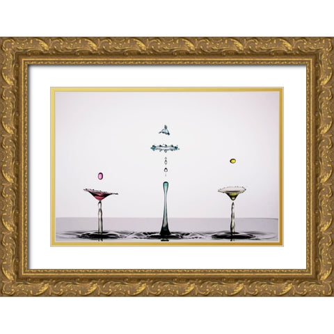 Trilogie Gold Ornate Wood Framed Art Print with Double Matting by Sanchez, Manuel