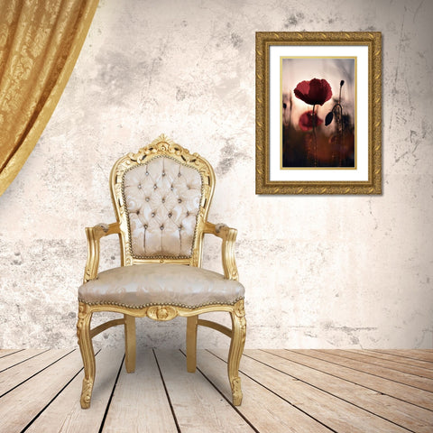 Vanite Gold Ornate Wood Framed Art Print with Double Matting by Strohmenger, Gaelle